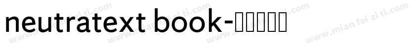 neutratext book字体转换